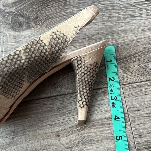 FENDI animal snake nude beige color high heels sandals Sz 7 ITALY - Picture 14 of 14